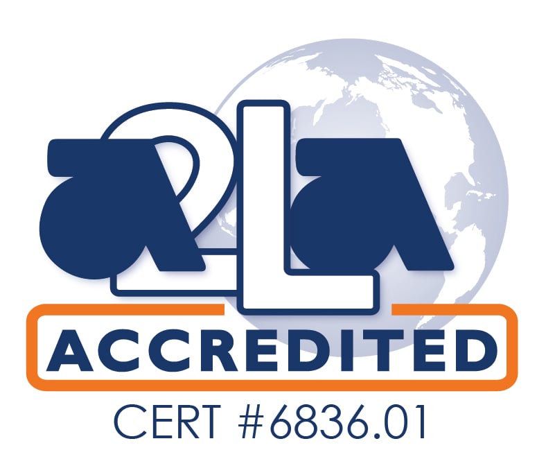 A2LA Accredited logo
